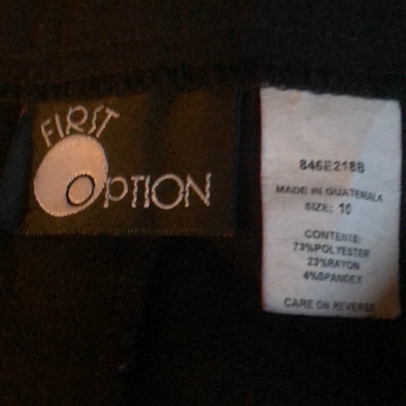 First Option🩶High-Waist Black Skirt - Picture 4 of 4